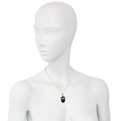Antique gold and bloodstone apple charm, France