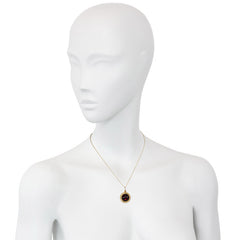 Antique gold and garnet ball pendant, John Brogden