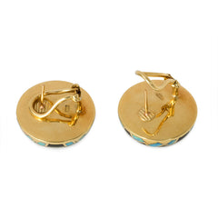 Gold, black jade, and opal earrings, Angela Cummings for Tiffany