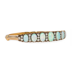 Antique opal and diamond bracelet, England