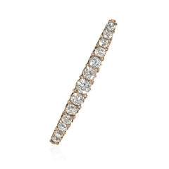 Convertible antique gold and diamond bangle/haircomb/brooch