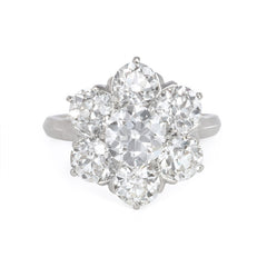 Art Deco diamond cluster ring