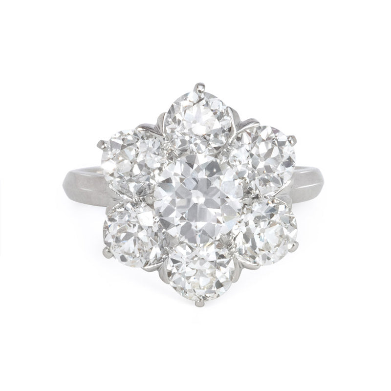 Art Deco diamond cluster ring