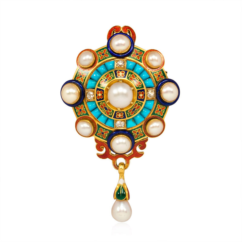 Antique Holbeinesque pendant/brooch