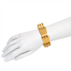 Retro ringed segment bracelet