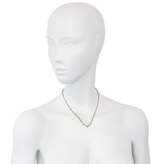 Antique turquoise and moonstone necklace