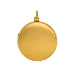 Antique circular gold locket
