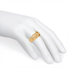 Antique gold and diamond garter ring, England