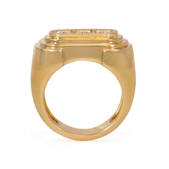 Retro style gold and diamond ring, Hermès