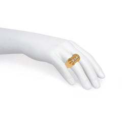 Retro style gold and diamond ring, Hermès