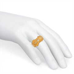 Antique gold and old-mine diamond garter ring