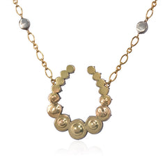 Antique diamond horseshoe pendant