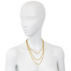 Antique gold reeded longchain, France