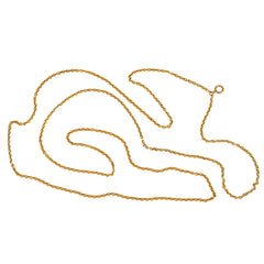 Antique gold reeded longchain, France