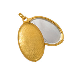 Antique gold pendant mirror