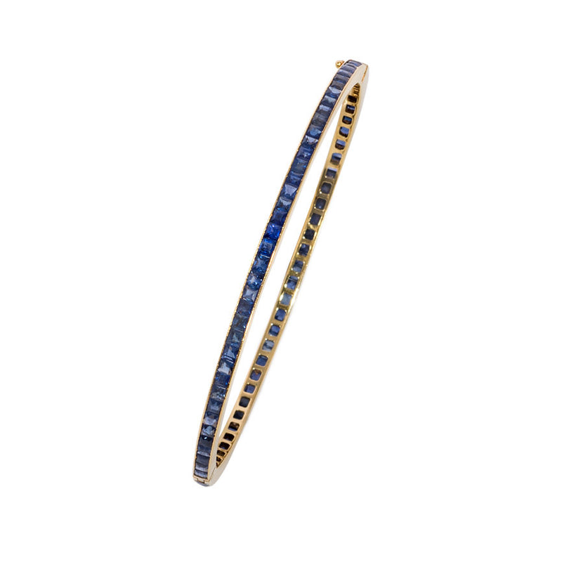 Antique sapphire bangle
