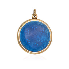 Edwardian blue enamel locket