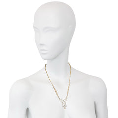 Edwardian pearl and diamond swag necklace