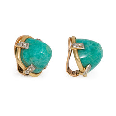 Retro amazonite earrings