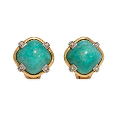 Retro amazonite earrings