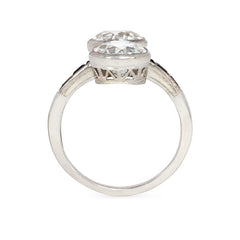 Art Deco two-stone diamond and onyx ring
