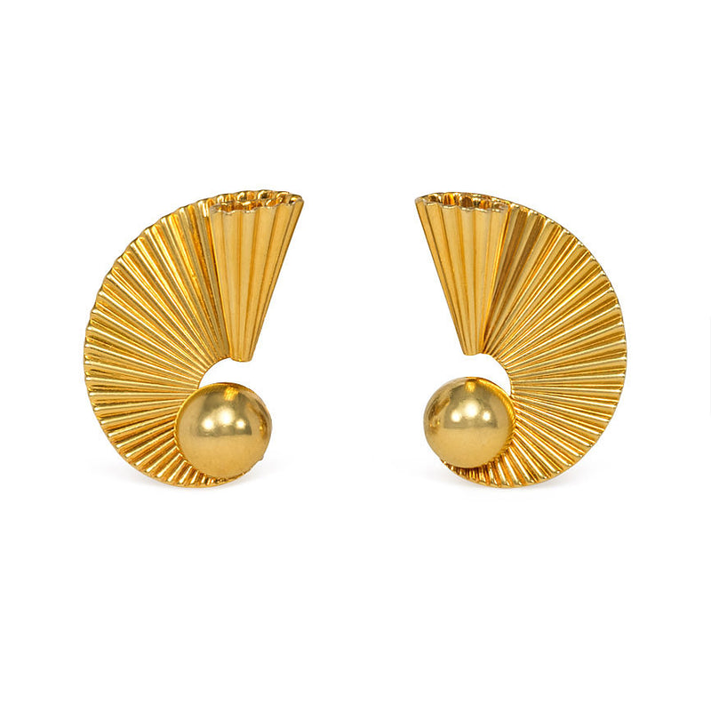 Retro scroll earrings, Cartier