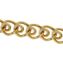 Retro gold loop bracelet