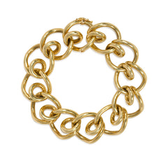 Retro gold loop bracelet
