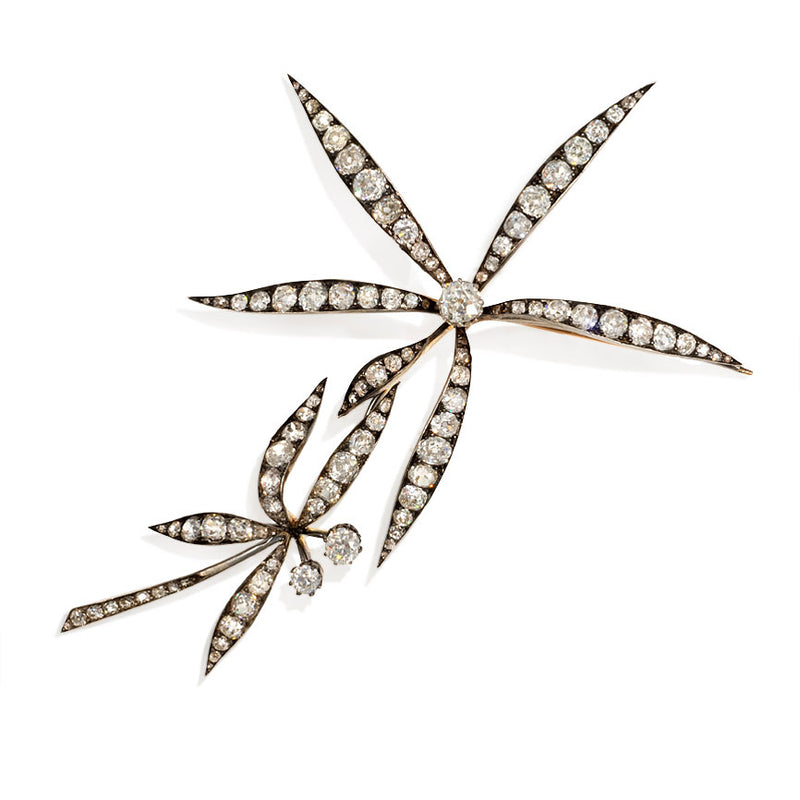 Antique diamond corsage brooch.