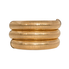 Retro gold gas pipe bracelet