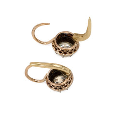 Antique diamond earrings, Austro-Hungary