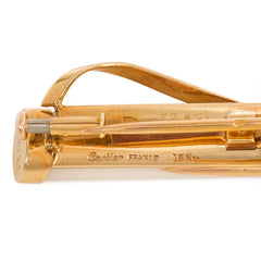 Retro gold golf bag brooch. Cartier, Paris