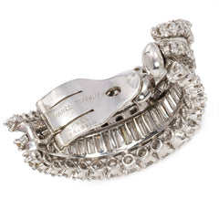 Retro diamond hoop earrings. Tiffany
