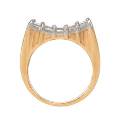 Concave diamond plaque ring, Oscar Heyman Bros.