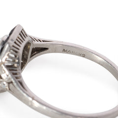 Art Deco onyx and diamond ring, Marcus & Co.