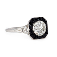 Art Deco onyx and diamond ring, Marcus & Co.