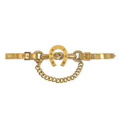 Antique lucky horseshoe bracelet, France