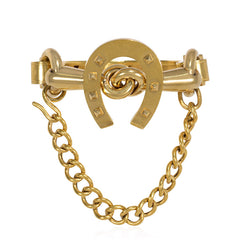 Antique lucky horseshoe bracelet, France