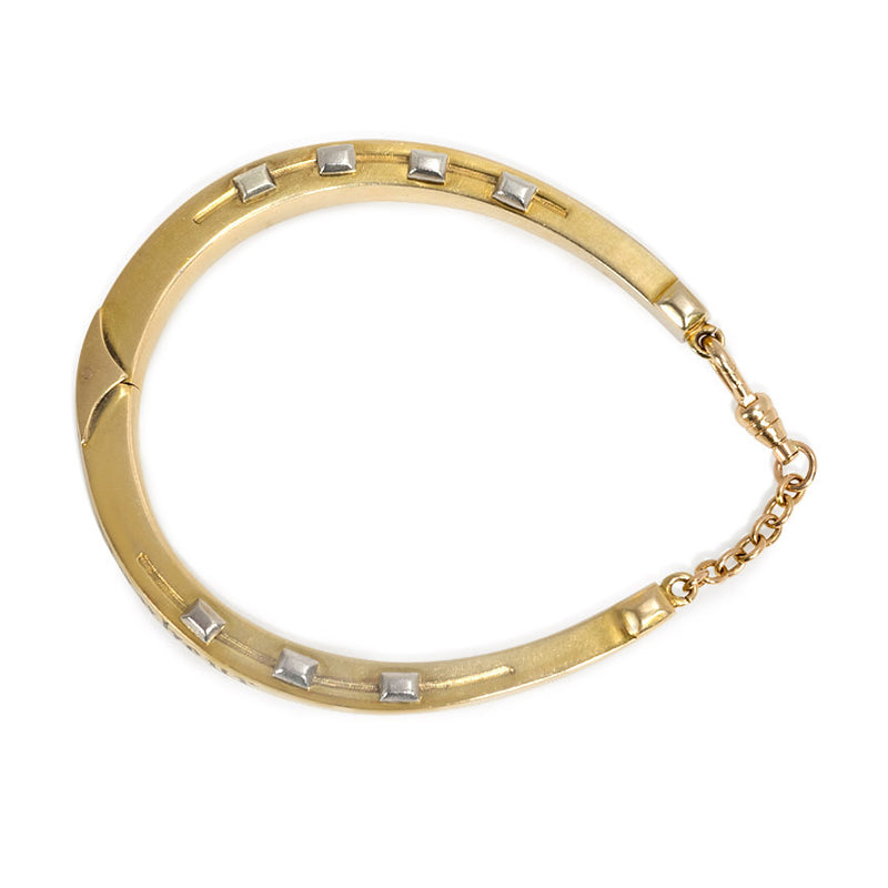 Antique "porte bonheur" horseshoe bracelet