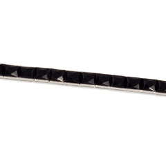 Art Deco onyx line bracelet