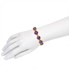Antique amethyst and pearl bracelet