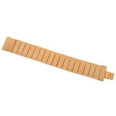 Retro rose gold pyramid link bracelet, France.