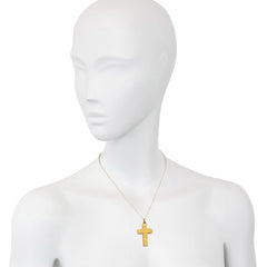 Antique gold cross pendant