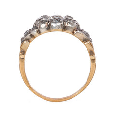Antique diamond flower ring