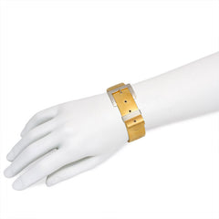 Antique gold and platinum buckle bracelet