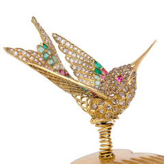 Antique hummingbird haircomb/brooch, France