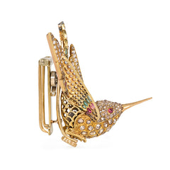 Antique hummingbird haircomb/brooch, France