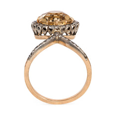 Antique zircon and diamond ring, Russia