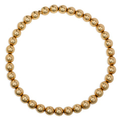 1930s gold bead necklace