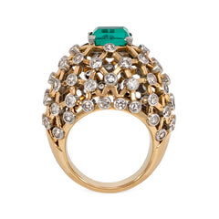 Gold and emerald cocktail ring, Mauboussin